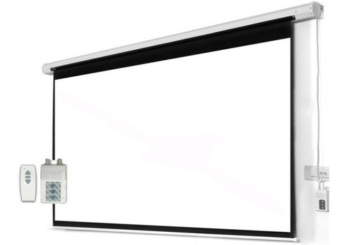 Pantalla Electrica Retractil Proyector 100 4:3 Blanco Mate