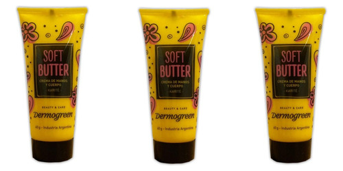 Crema De Manos Y Cuerpo Karite - Soft Butter De 60g X 3 Uni