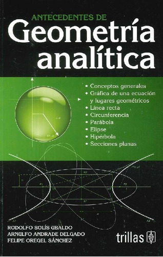 Libro Antecedentes De Geometría Análitica De Rodolfo Solís U