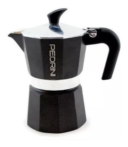 Cafetera Pedrini Aroma 6 Pocillos 9114 manual negra italiana