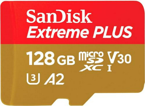 Tarjeta Microsdxc Sandisk Extreme Plus 128gb Con Adaptador