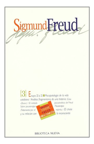Libro Sigmund Freud Obras Completas Tomo Iii Traducción Luis