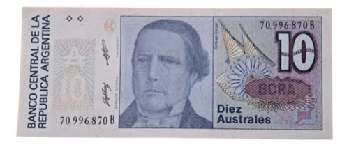 Bottero N 2823 Billete 10 Australes. Sc