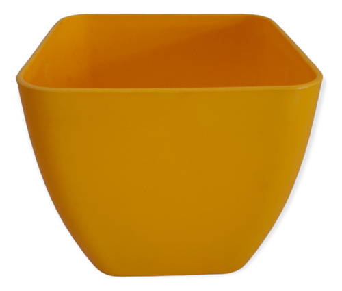 Maceta Plastico Cubo Premium T.a Plastic N 12 Color Amarillo