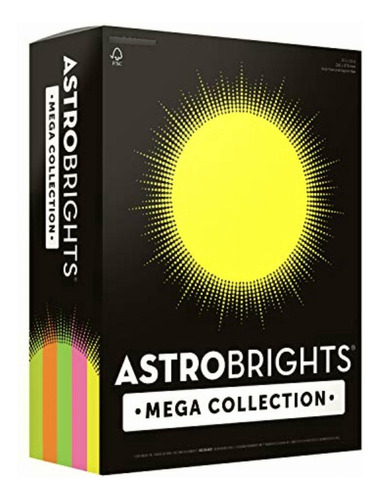 Astrobrights Mega Collection, Cartulina De Colores, Surtido