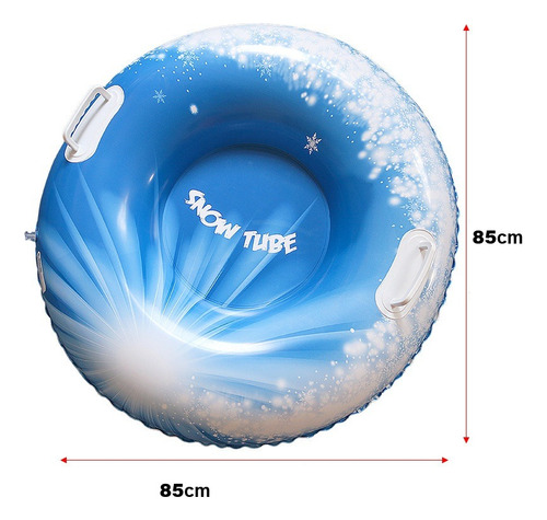 Trineo Tubo Inflable Nieve Esqui 85cm Con Asas Resistentes