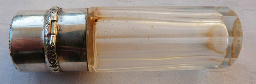 Monijor62-antigua Coleccion Perfumero Cristal C/tapa D/plata (Usado)