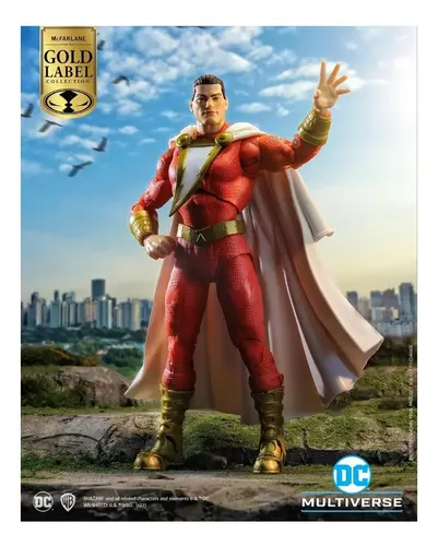 Mcfarlane Dc Multiverse Shazam Rebirth Gold Label Figure
