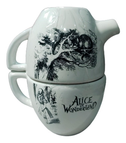 Tetera + Taza Alicia En El Pais De Las Maravillas Arbol