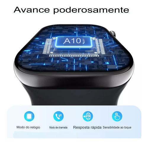Smartwatch S10 46mm Amoled Gps 2025 2 Pulseiras Chatgpt Case