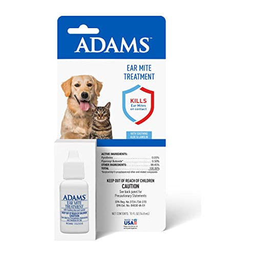 Adams Tratamiento De Ácaro Para Perros Y Gatos Mfywq