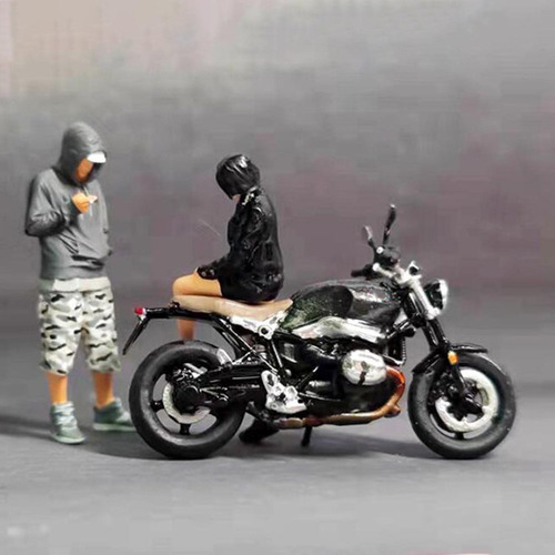 1:64 Resina Pequeña Moto Modelo Juguetes