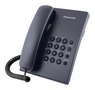 Telefono Fijo De Mesa Panasonic Kx-ts500 Color Blanco/negro