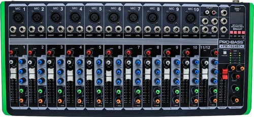 Consola Probass Pm1624bt 12 Canales Usb Bt Musicapilar