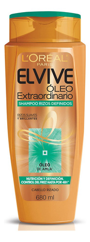 Shampoo L'Oréal Paris Elvive Óleo extraordinario Óleo de Amla en botella de 680mL por 1 unidad