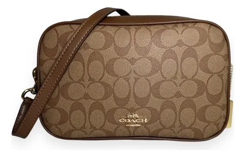 comprar Crossbody Coach Jess In Signature Canvas Marron, Original