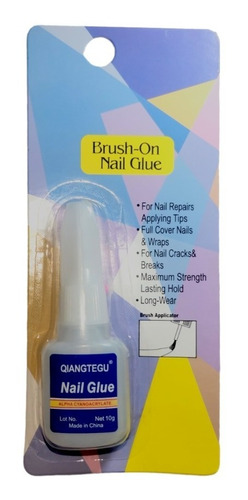 Pegamento Para Tips 10 Gr. Con Pincel - Nail Glue