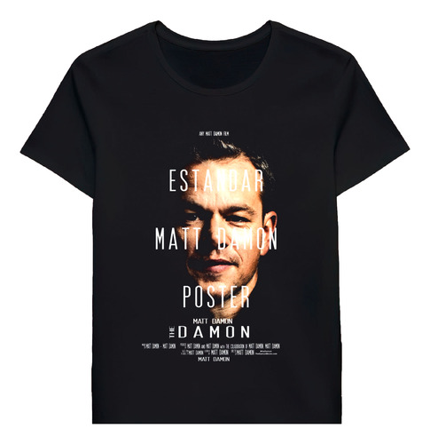 Remera Estandar Matt Damon Poster 22791369