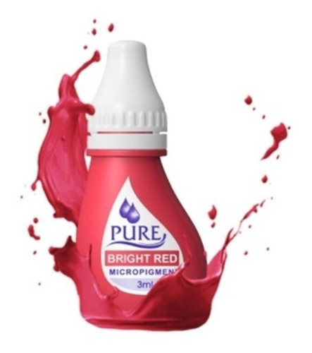 Pigmento Pure De Biotouch 3ml 1 Pza Bright Red Labios