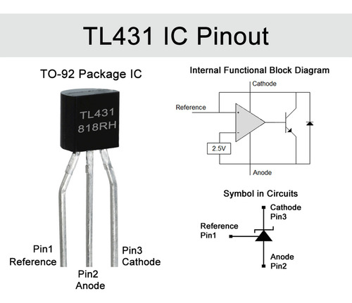25 Unidades Tl 431 Zener Programable Regulador To92 Origina
