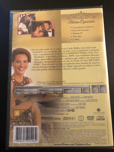 Imagem 2 de 2 de Dvd Uma Linda Mulher Richard Gere - Original Novo E Lacrado