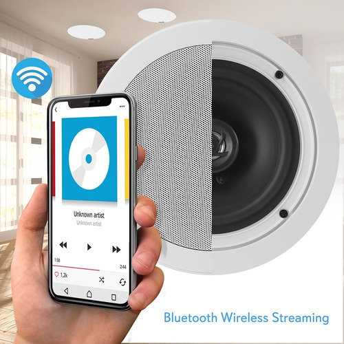 Pyle 2 Parlantes Bluetooth Embutir Techo Musica Funcional 5