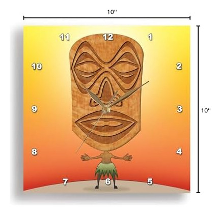 3drose Llc Voodoo Tiki Head Voodoo Aldeano Con Máscara Triba