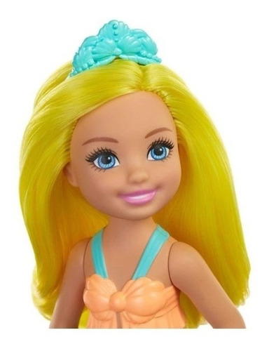 Imagem 3 de 12 de Conjunto De Mini Bonecas Barbie Chelsea Sereia - Mattel Ms