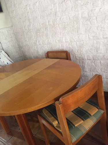 Mesa Comedor De Nogal, Se Agranda.