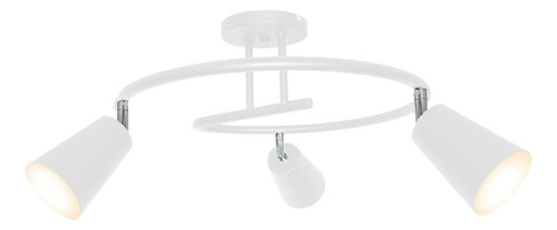 Plafon Techo 3 Luces Araña Spot Movil Deco Moderno Blanco