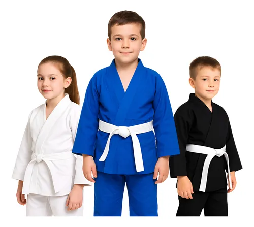 Kimono Infantil Jiu Jitsu Haganah Judô Reforçado + Faixa