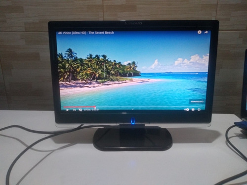 Monitor Lenovo 19 Polegadas Vga Dvi E Áudio Usado !!! (Usado)