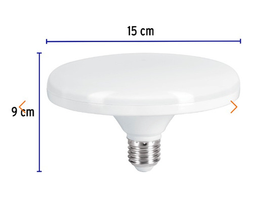 Lámpara De Led Tipo Ovni 18 W Luz Cálida Volteck 45631