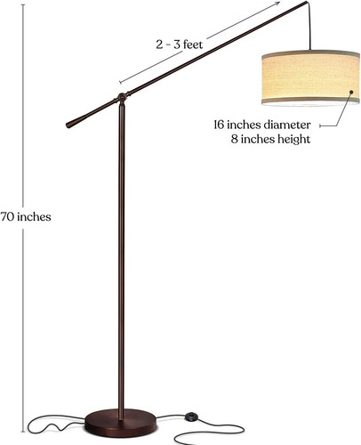 Brightech Hudson 2 - Luminária De Chão Led, Luminária Alta C