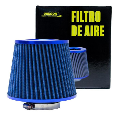 Filtro De Aire Bi-conico Competicion 76mm Azul