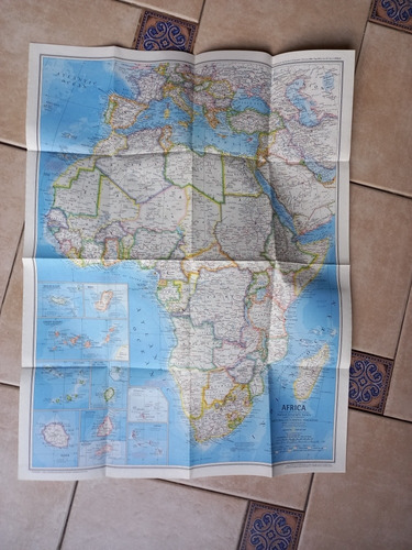 Mapa De África National Geographic En Inglés 