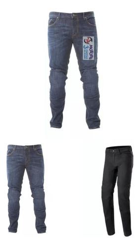 Jm Jean Alpinestars Copper Denim Hombre Proteccion Azul Negr