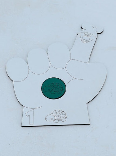 Imagem 3 de 7 de Aprendendo Os Números Brinquedo Educativo Em Mdf - 1 Ao 5