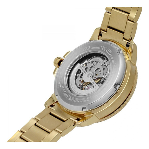Reloj Bulova Hombre Marine Star Automatico 97a174 Dorado Dorado Negro