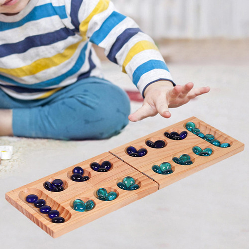 V Juegos Familiares De Madera, Juego De Mesa Mancala, Juego