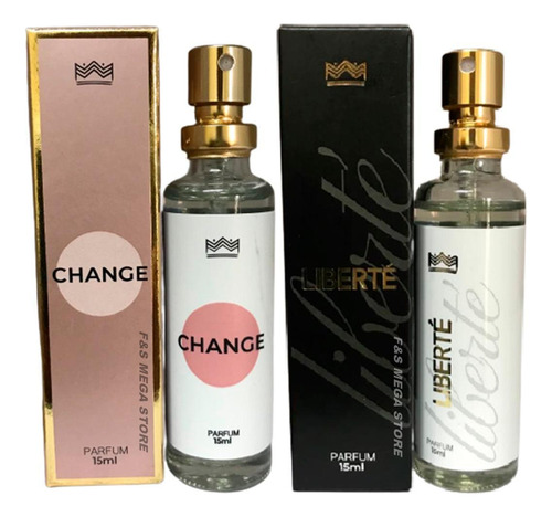 Kit 2 Perfume Feminino Change Liberte Amakha Paris 15ml