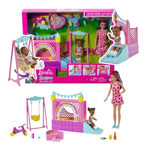 Muñeca Skipper De Barbie Parque Infantil +10 Accesorios Em