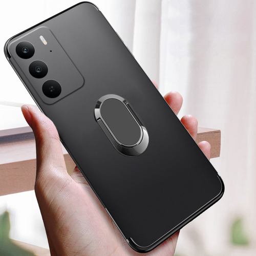 Funda For Realme C75, 4 G, Silicona Adsorbible, Anillo+mica