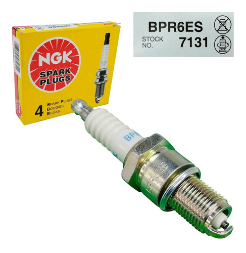 Imagen 3 de 7 de Bujia Ngk Bpr6es Corsa 1999 2000 2001 2002 Original