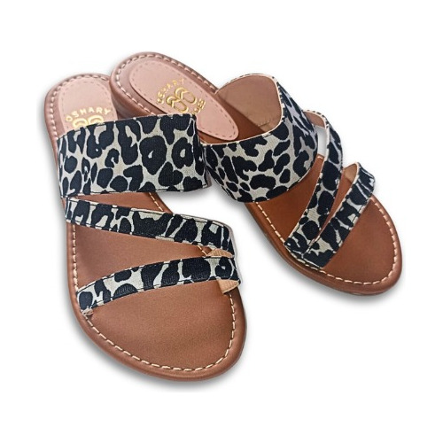 Sandalias Cuero Mujer 35 36 37 38 39 Oshary Camel Vaca C