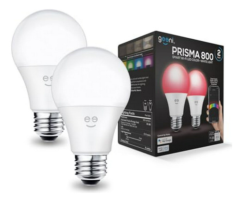 Focos Led - Geeni Prisma *******k Regulable A19, Bombilla Le