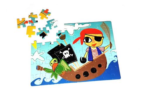 Imagen 3 de 10 de Rompecabezas Pirata. Puzzle 60 Piezas