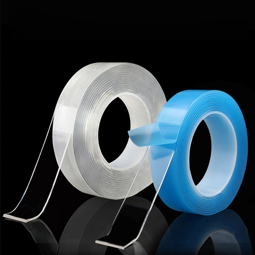 Cinta Nano tape doble cara adhesiva trasparente lavable a prueba de agua blanco genérica.