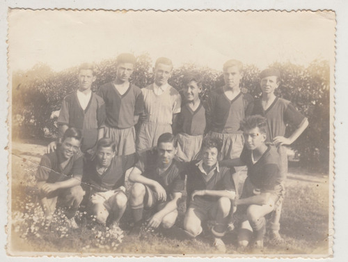 Uruguay Antigua Fotografia Equipo De Futbol Juvenil Vintage