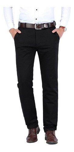 98% Algodón Spandex Business Recta Casual Chino Hombre Panta